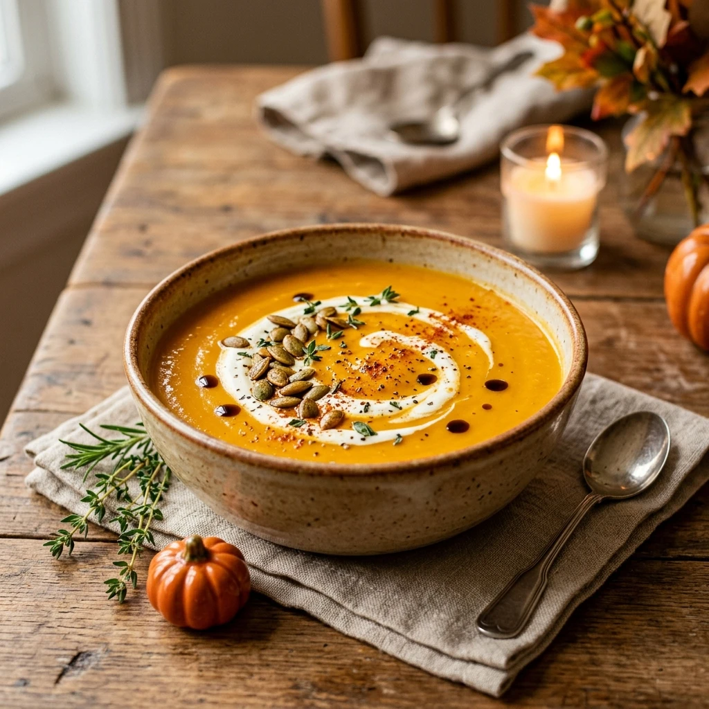 Creamy Pumpkin Soup 20 Minute Cozy Fall Dinner