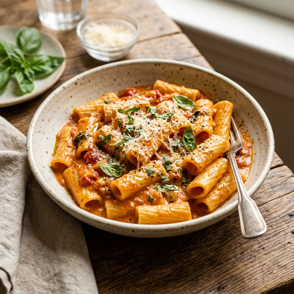 Creamy Tomato Pasta 15 Minute Quick & Easy