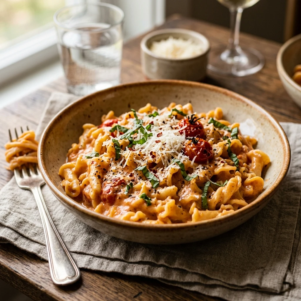 Creamy Tomato Pasta 15 Minute Quick & Easy