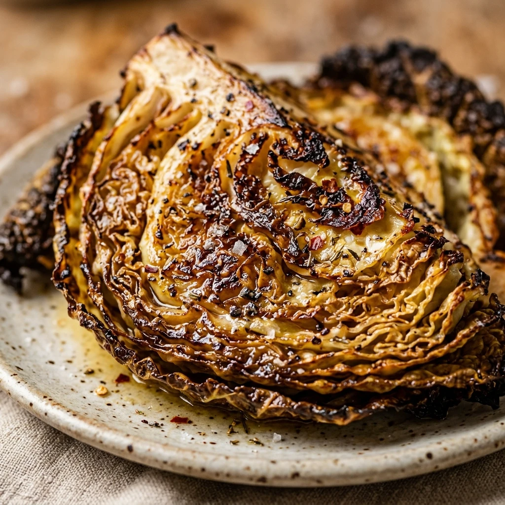 Crispy Cabbage Steaks Roasted Easy Budget $10 Feed Family 4