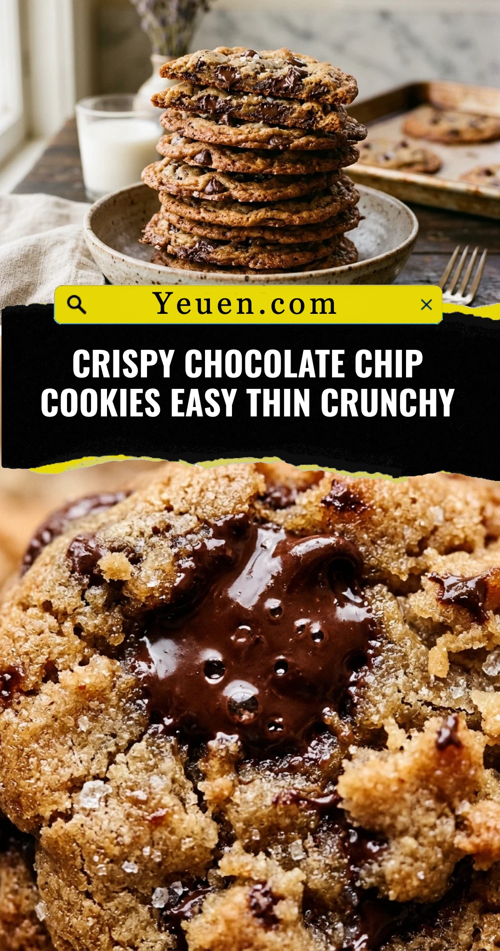 Crispy Chocolate Chip Cookies Easy Thin Crunchy