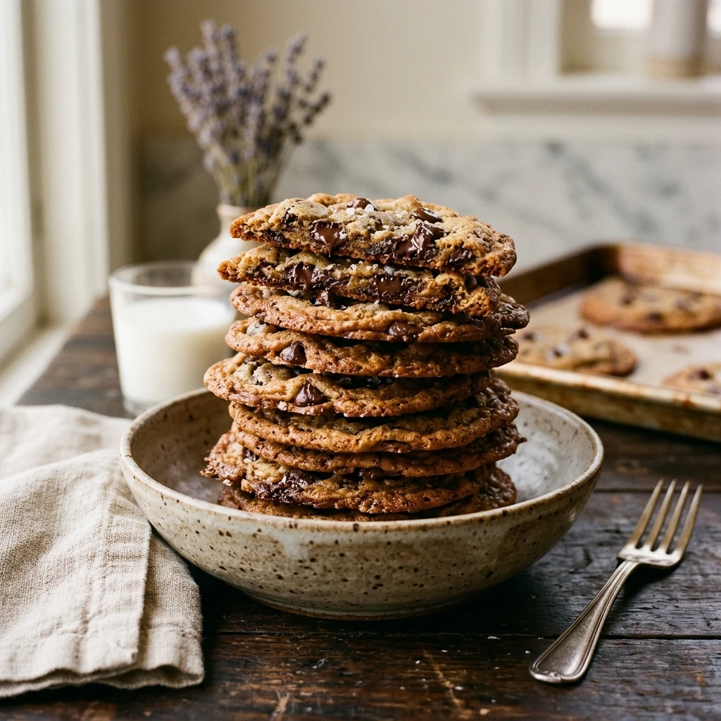 Crispy Chocolate Chip Cookies Easy Thin Crunchy