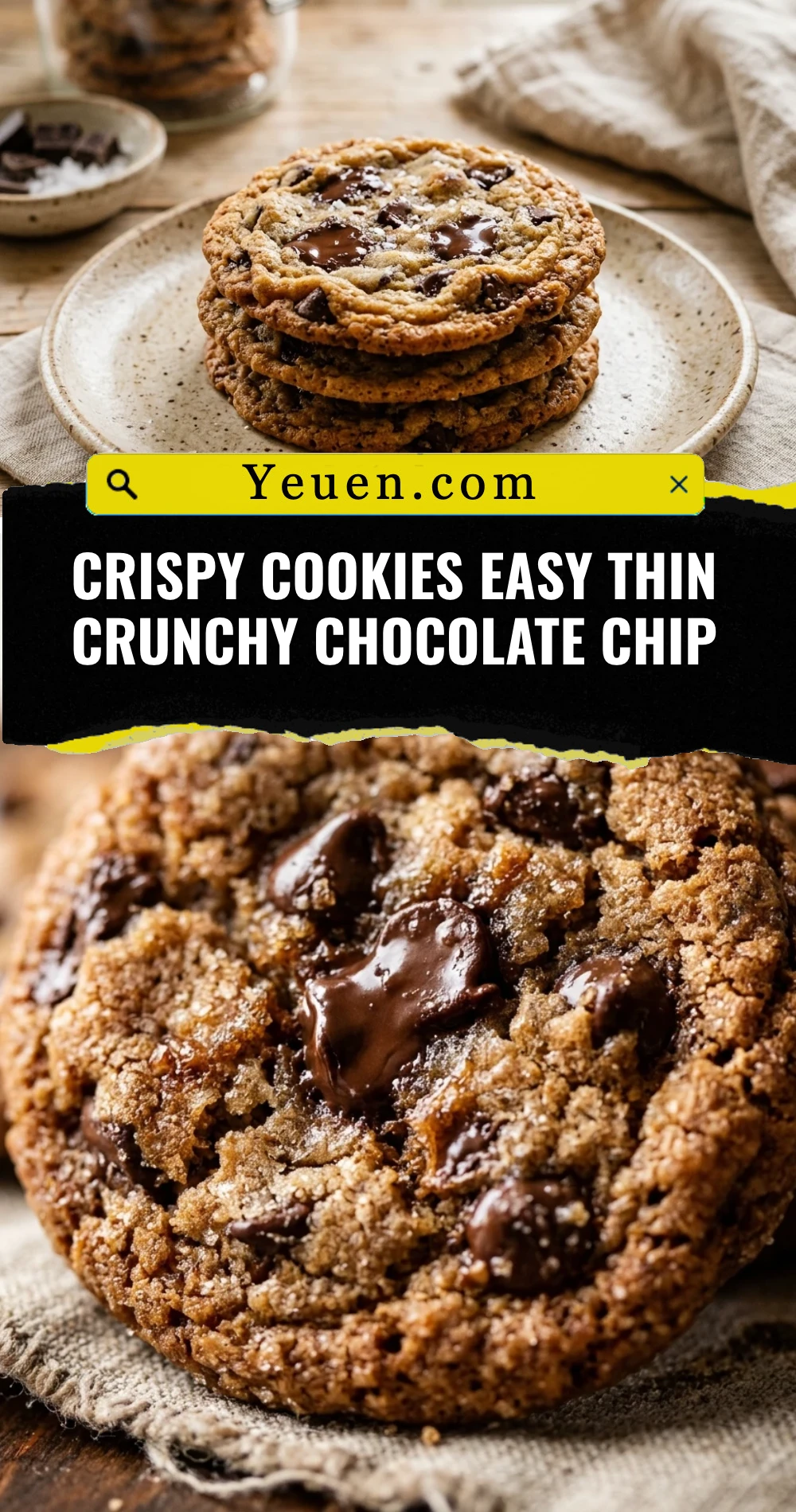 Crispy Cookies Easy Thin Crunchy Chocolate Chip