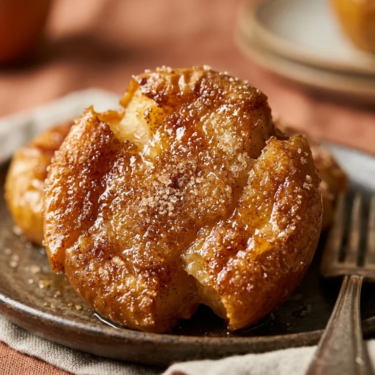 Crispy Smashed Apples With Cinnamon Sugar Dessert