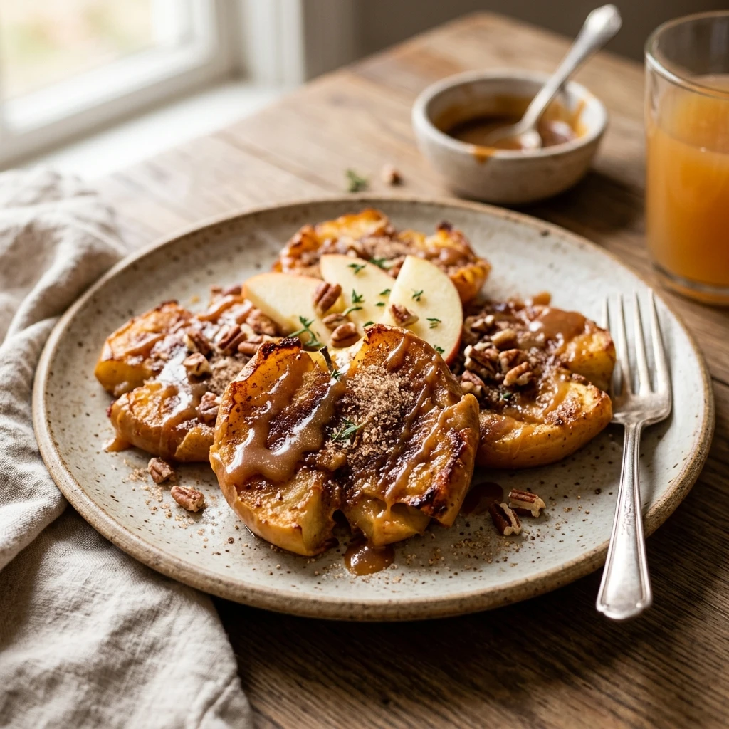 Crispy Smashed Apples With Cinnamon Sugar Dessert
