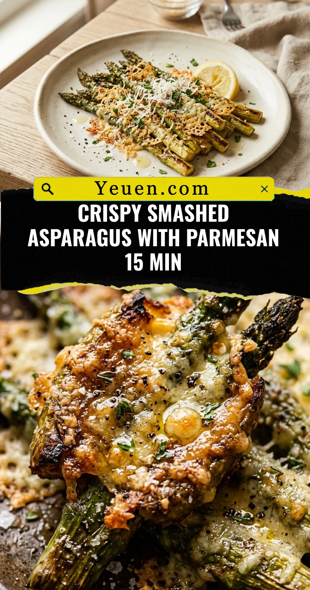 Crispy Smashed Asparagus With Parmesan 15 Min