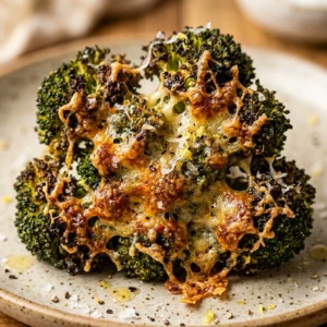 Crispy Smashed Broccoli Parmesan Viral