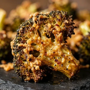 Crispy Smashed Broccoli Roasted Parmesan Air Fryer Viral Extra Crispy