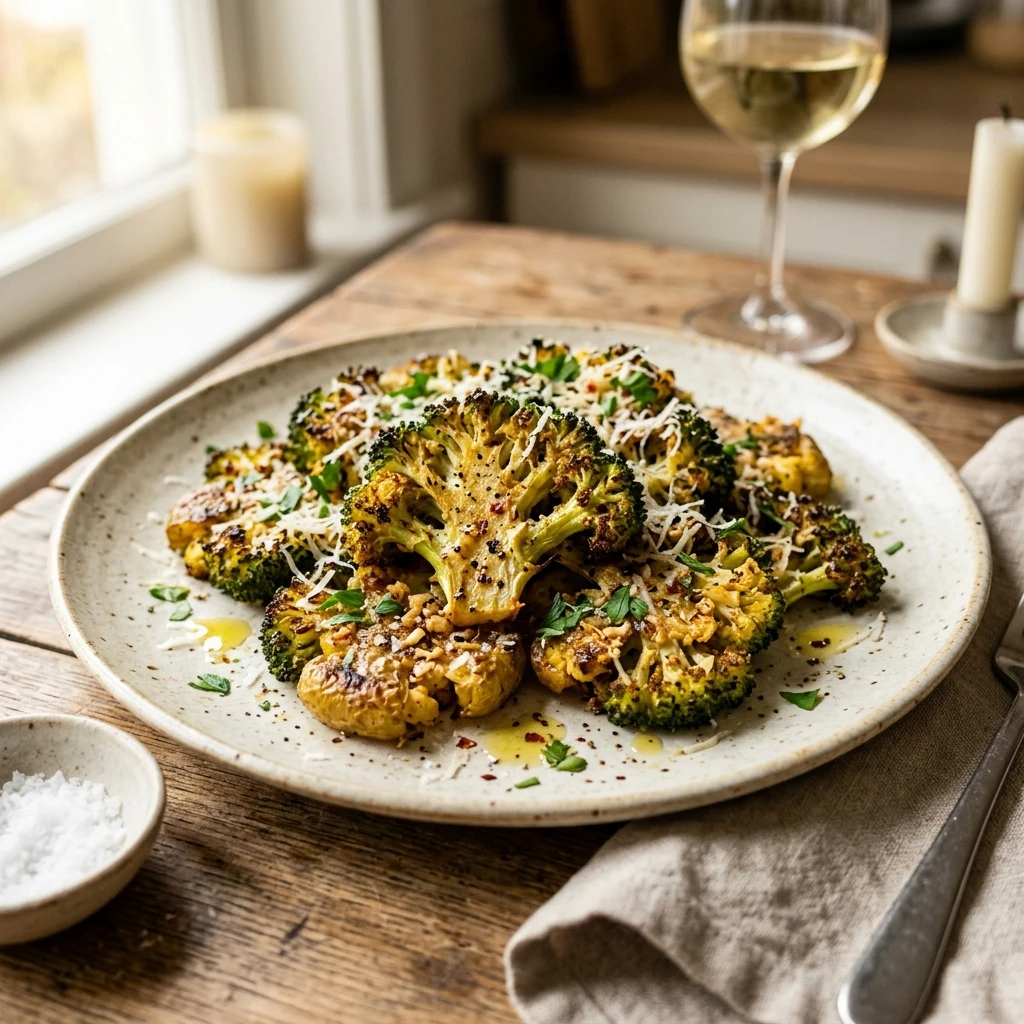Crispy Smashed Broccoli With Garlic Better Than Chips