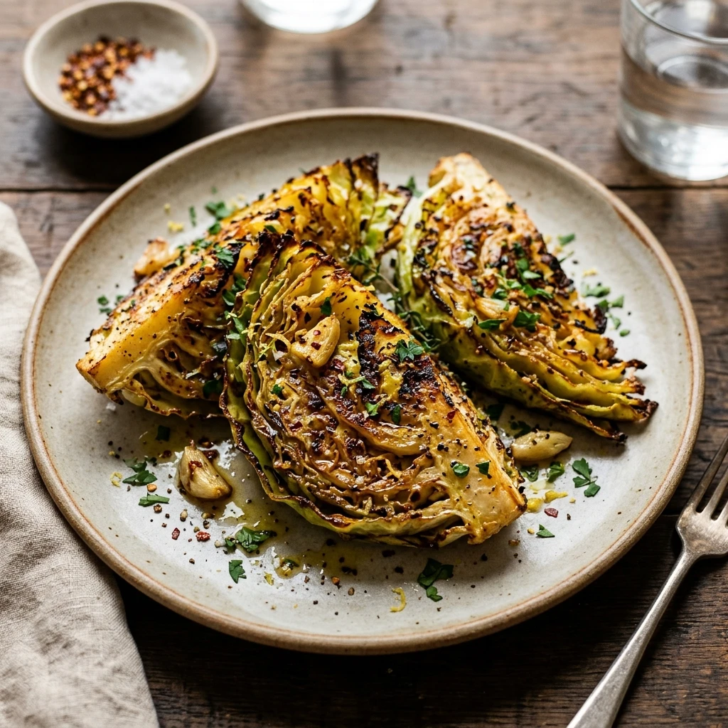 Crispy Smashed Cabbage With Garlic Budget 2026 Healthy Easy Roasted