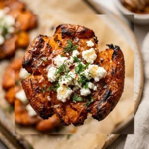 Crispy Smashed Carrots With Feta And Honey