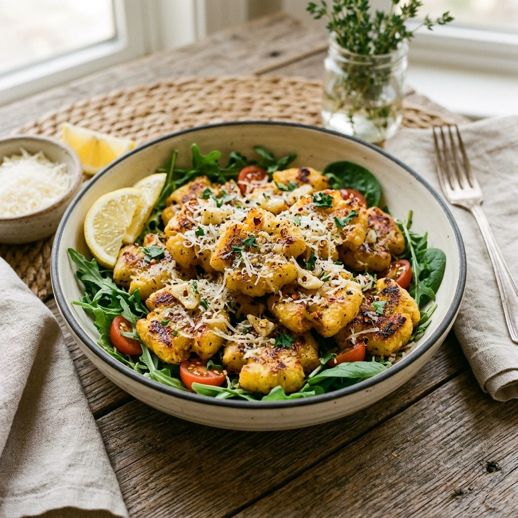 Crispy Smashed Gnocchi Roasted Garlic Parmesan Air Fryer Viral Extra Crispy