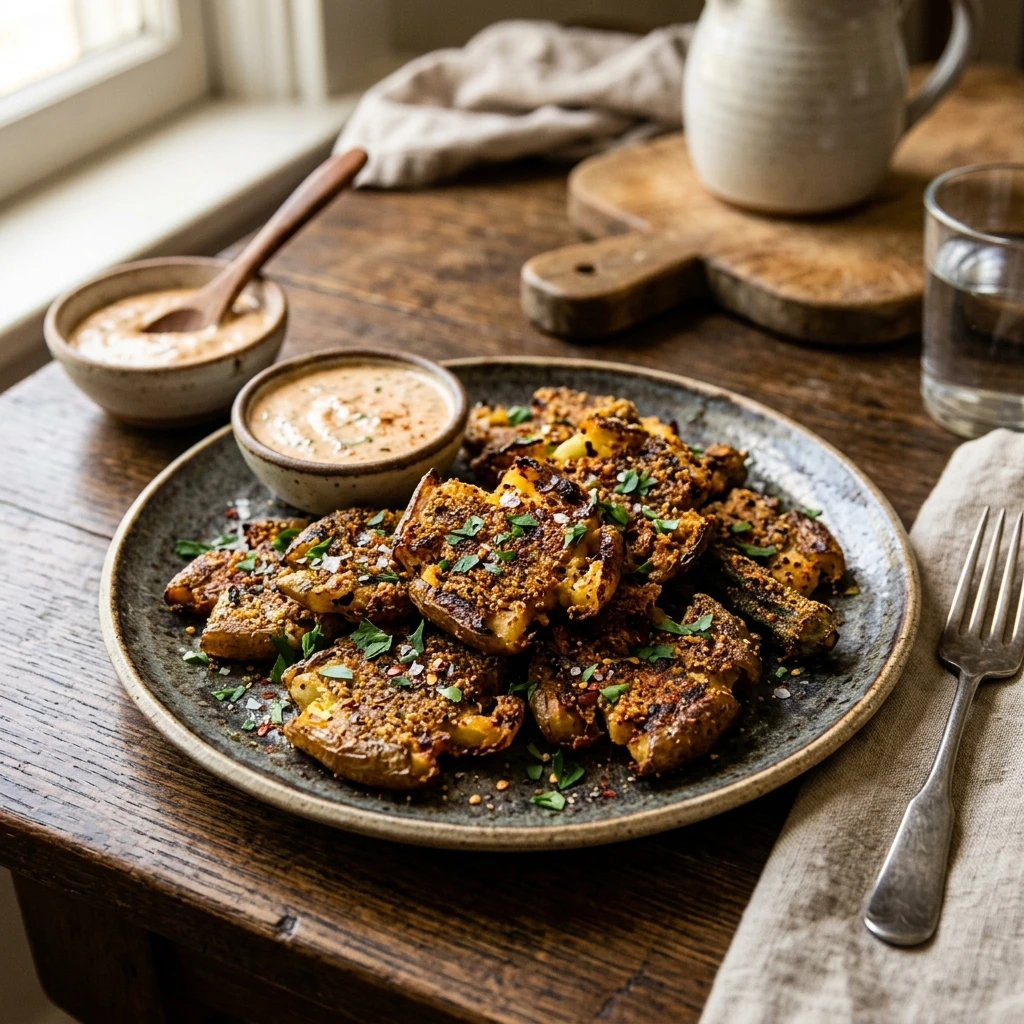 Crispy Smashed Okra Southern Style Better Than Fried