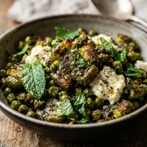 Crispy Smashed Peas With Mint And Feta British
