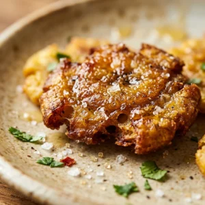 Crispy Smashed Plantains Sweet Salty Latin