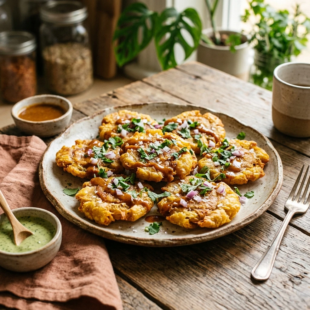 Crispy Smashed Plantains Sweet Salty Latin