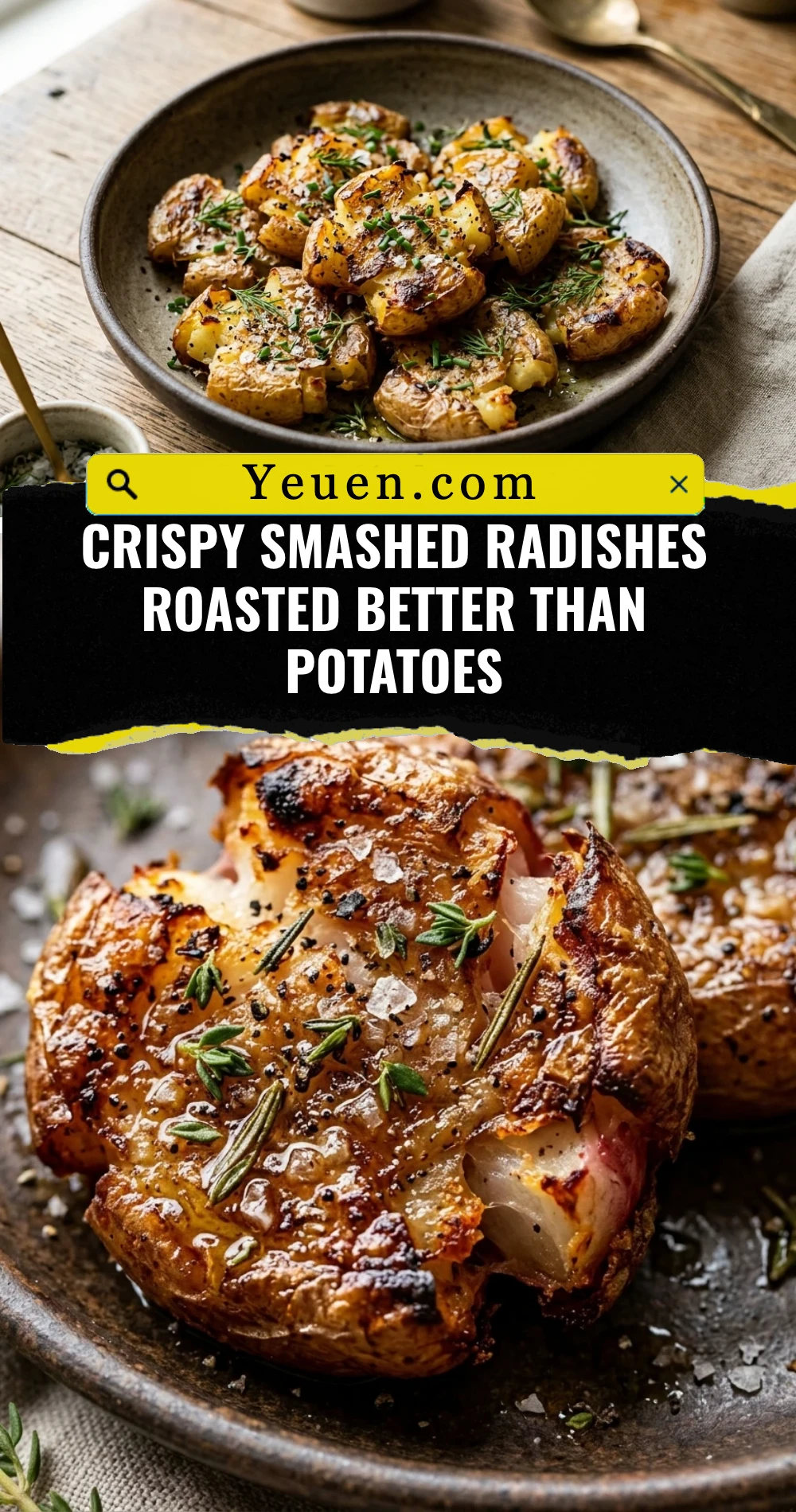 Crispy Smashed Radishes Roasted Better Than Potatoes