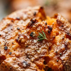 Crispy Smashed Sweet Potatoes Fall Roasted
