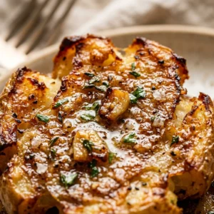 Crispy Smashed Turnips Roasted Garlic Butter