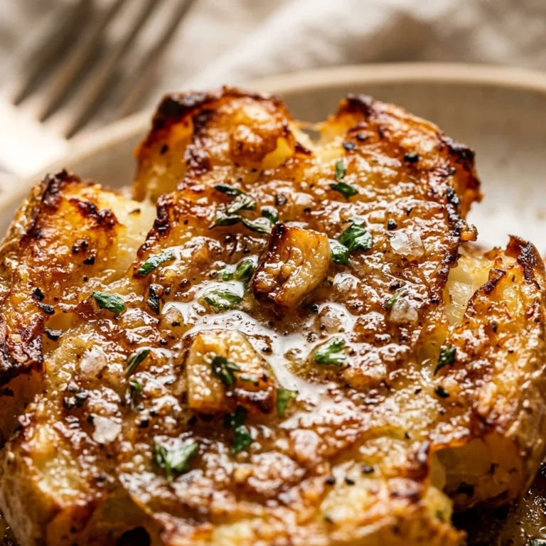 Crispy Smashed Turnips Roasted Garlic Butter