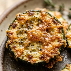 Crispy Smashed Zucchini Roasted Parmesan Air Fryer Viral Extra Crispy Summer