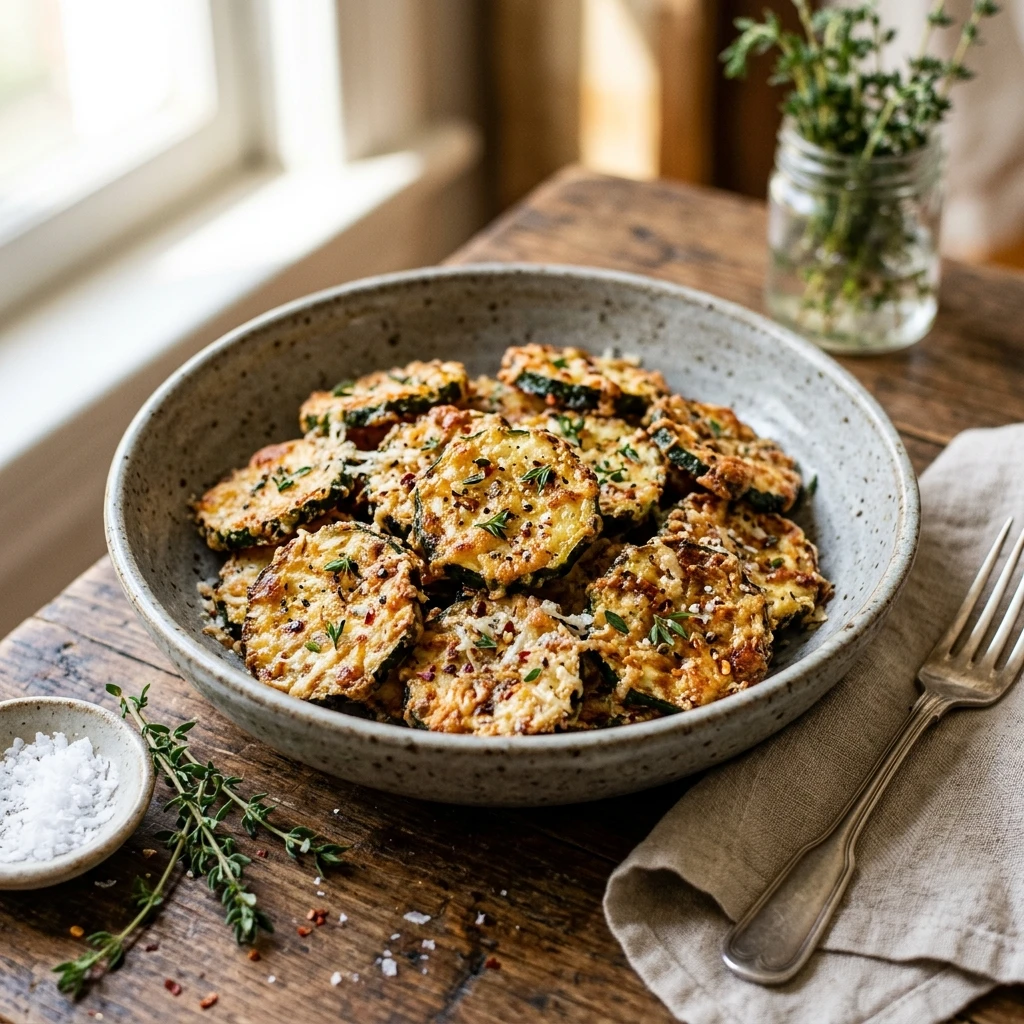Crispy Smashed Zucchini Roasted Parmesan Air Fryer Viral Extra Crispy Summer
