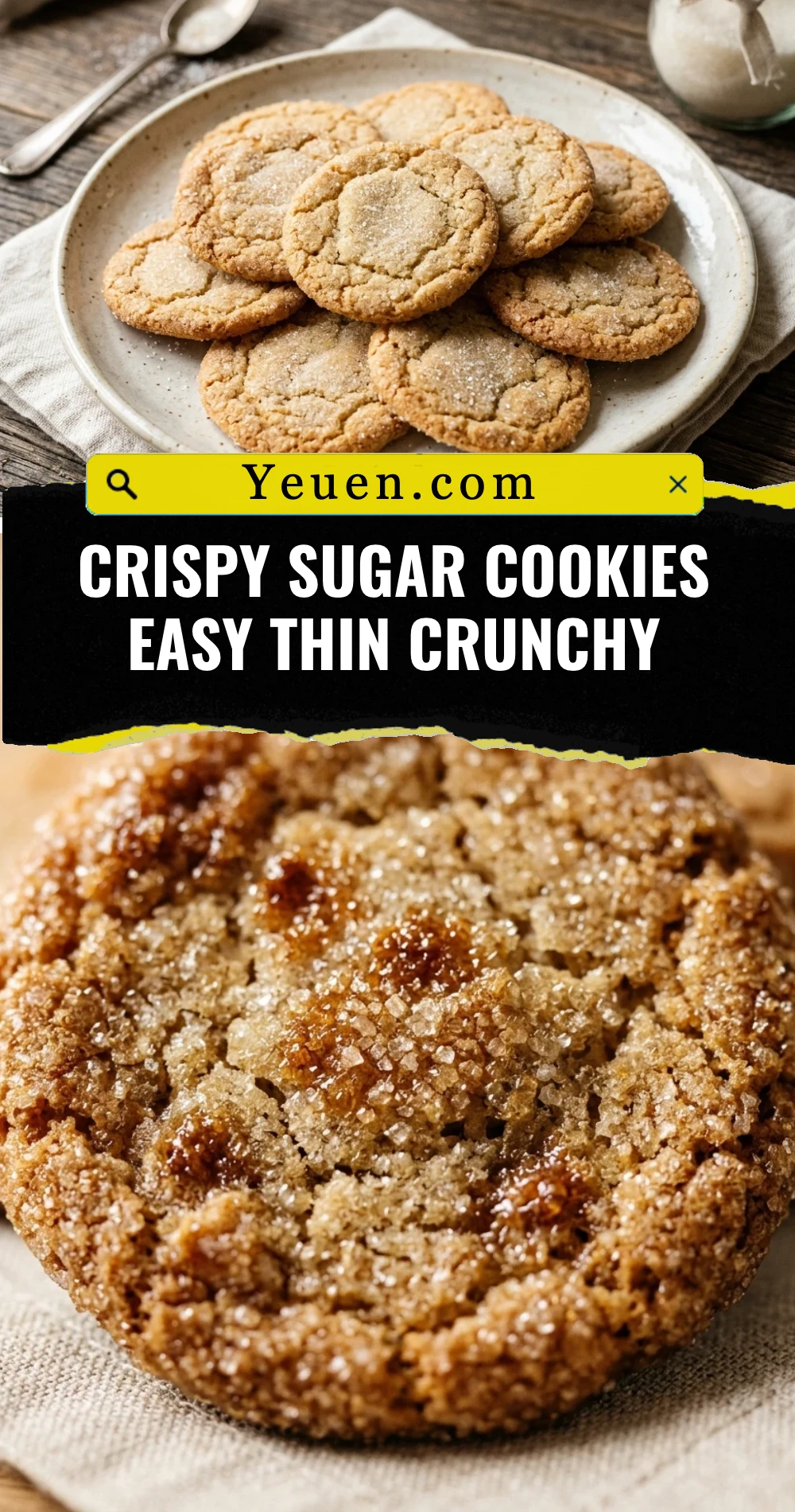 Crispy Sugar Cookies Easy Thin Crunchy