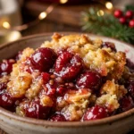 Crockpot Cherry Dump Cake Christmas Easy 3 Ingredient Holiday