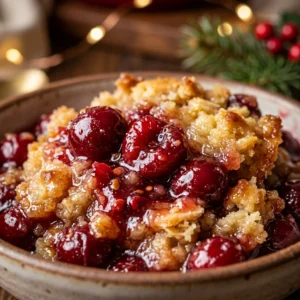 Crockpot Cherry Dump Cake Christmas Easy 3 Ingredient Holiday