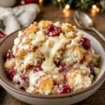 Crockpot White Chocolate Dump Cake Christmas Easy 3 Ingredient Holiday