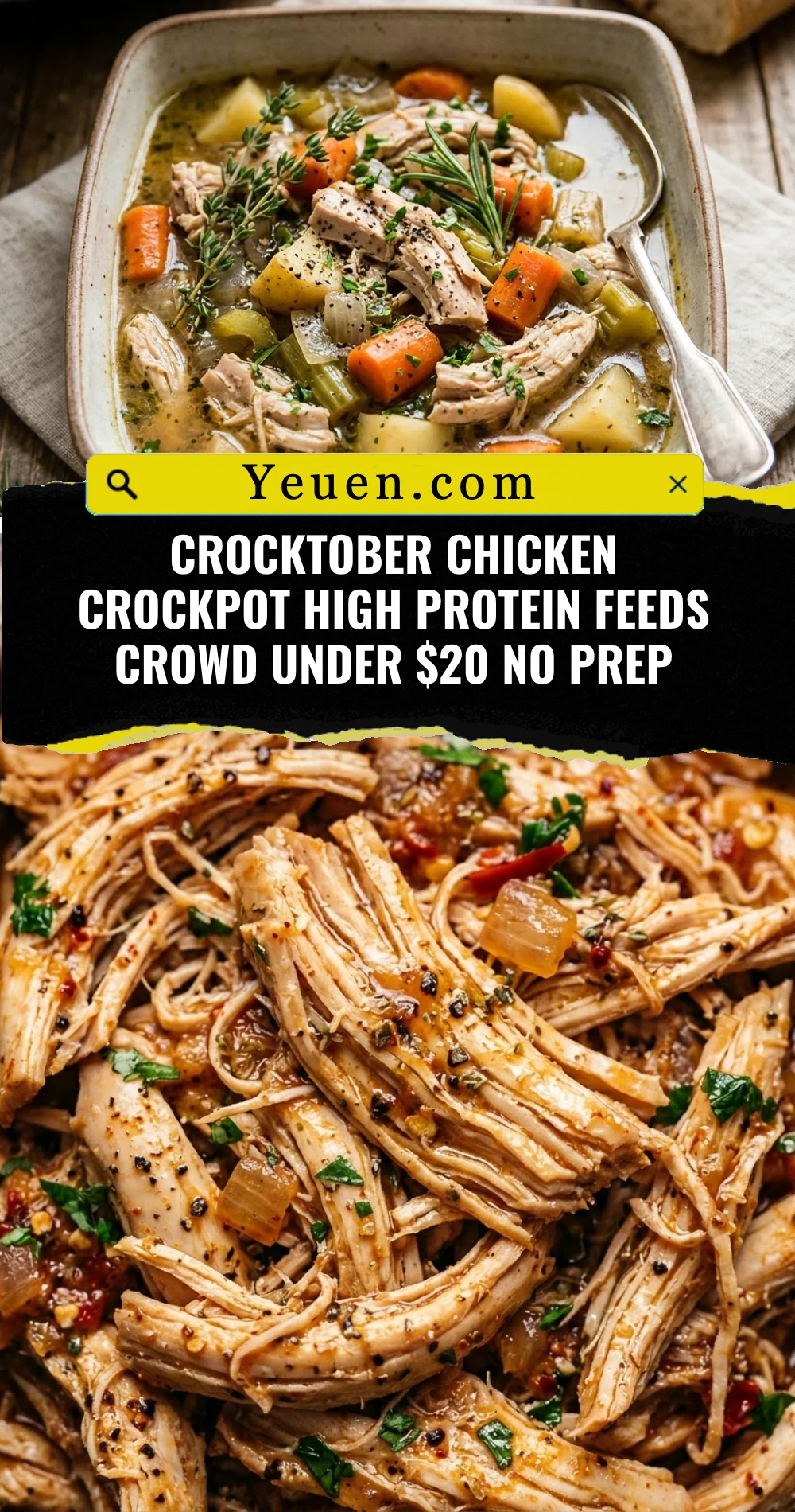 Crocktober Chicken Crockpot High Protein Feeds Crowd Under $20 No Prep