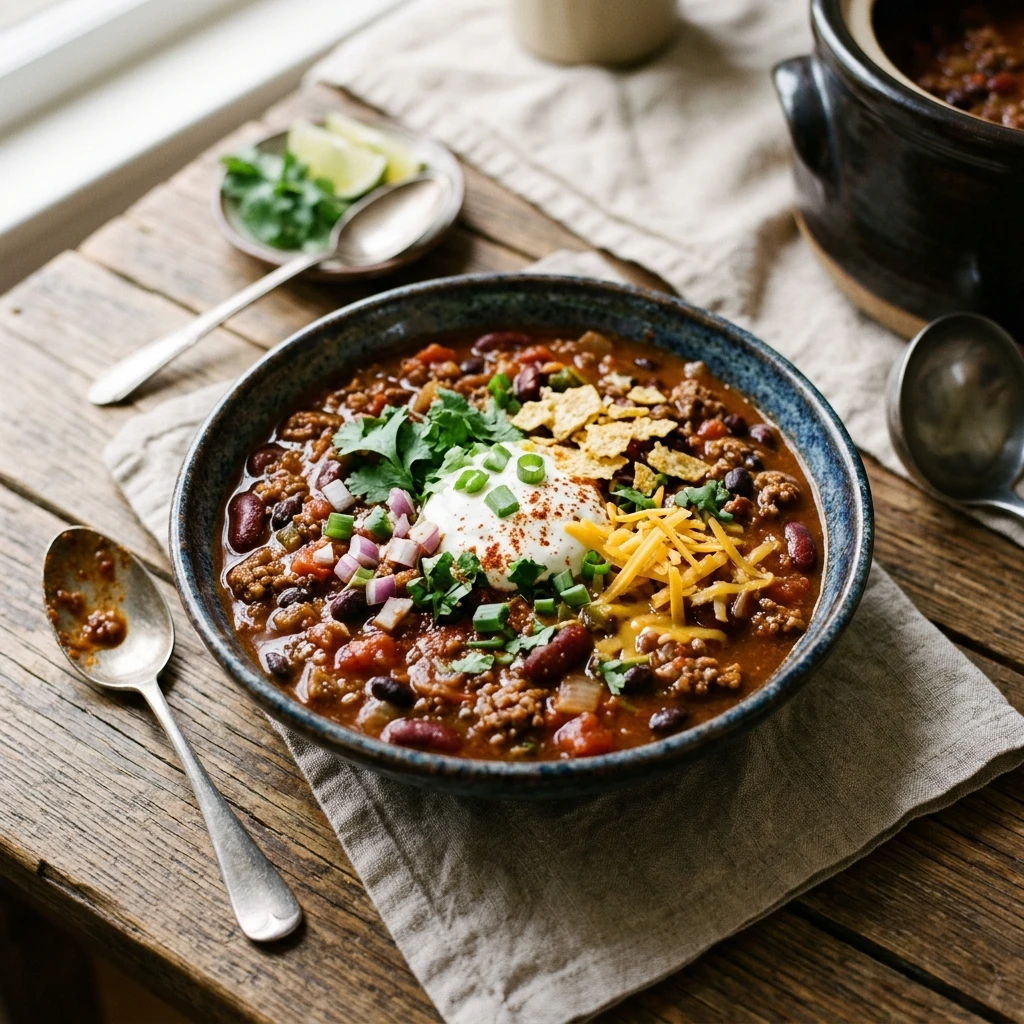 Crocktober Chili Crockpot High Protein Feeds Crowd Under $20 No Prep