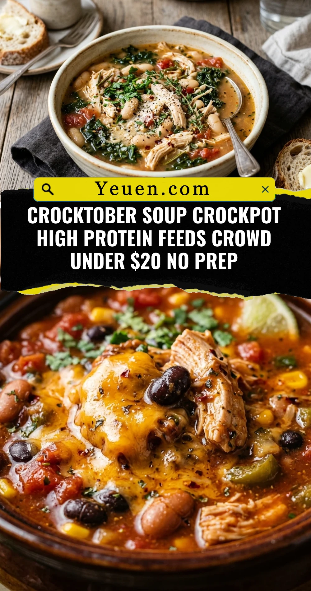 Crocktober Soup Crockpot High Protein Feeds Crowd Under $20 No Prep