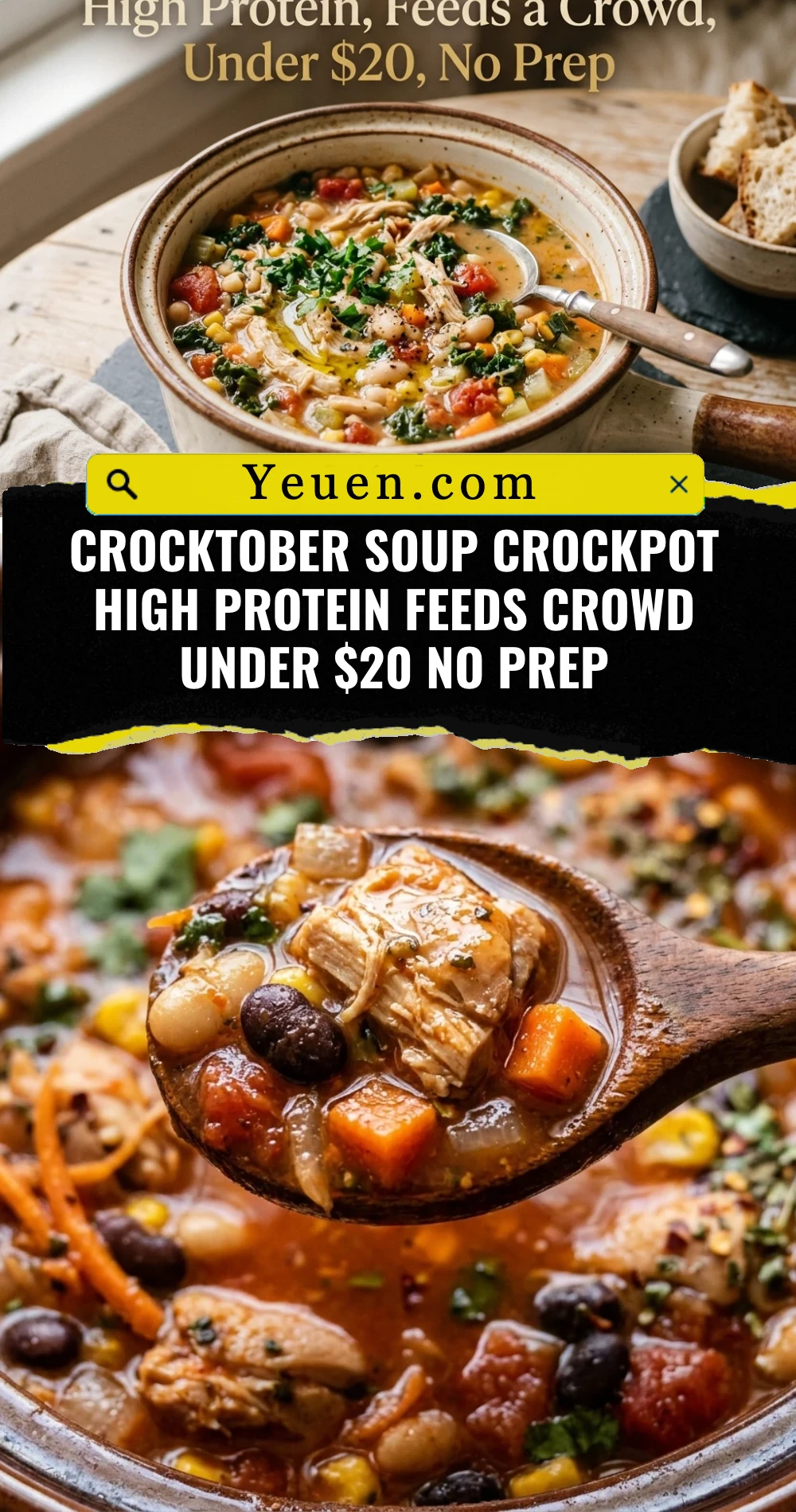 Crocktober Soup Crockpot High Protein Feeds Crowd Under $20 No Prep