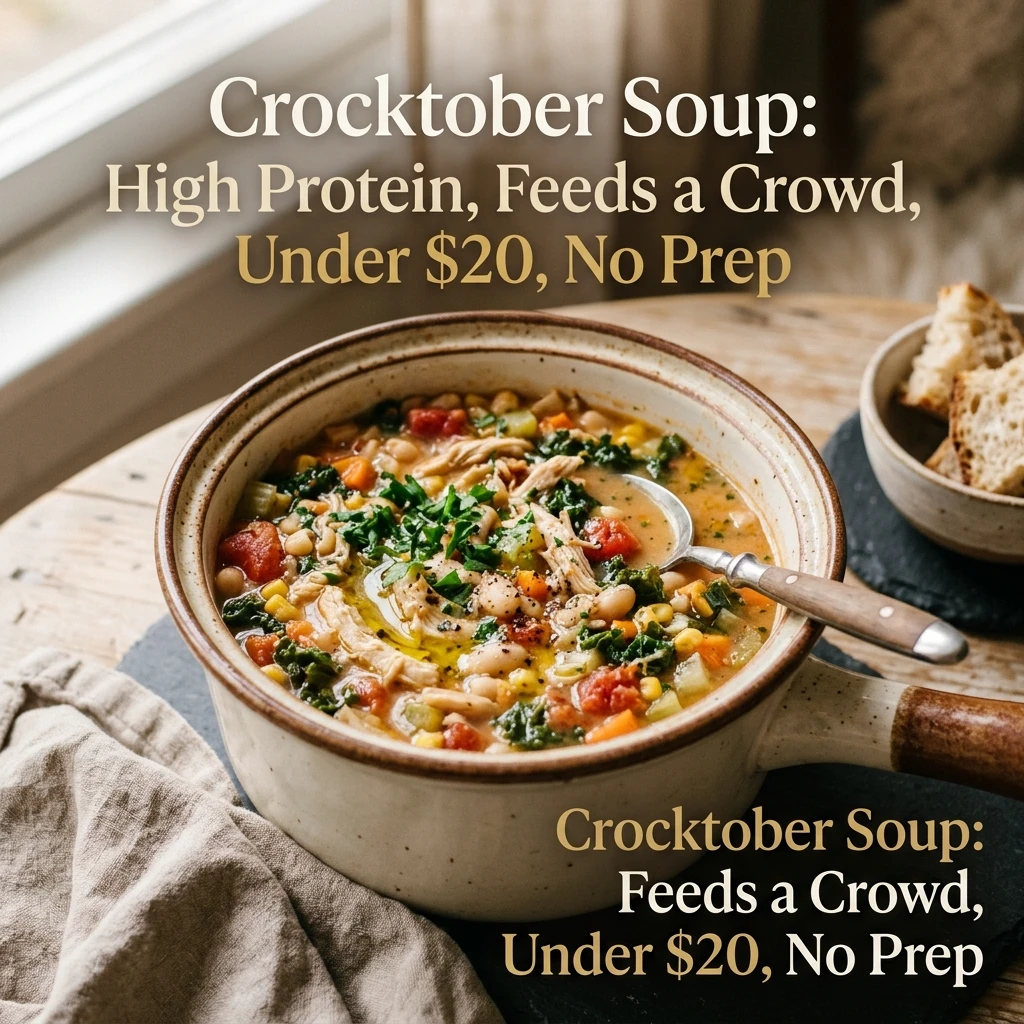 Crocktober Soup Crockpot High Protein Feeds Crowd Under $20 No Prep