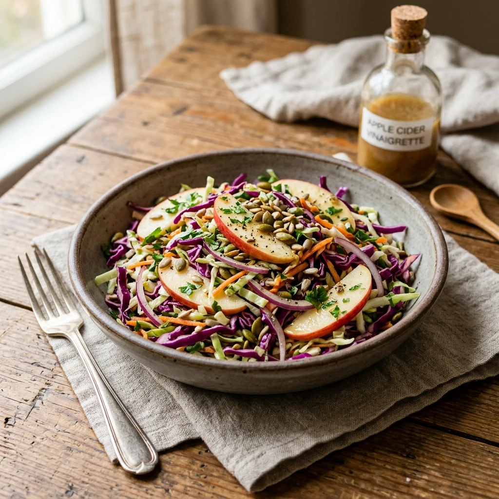 Crunchy Apple Cabbage Slaw No Mayo Budget 2026 Healthy Easy
