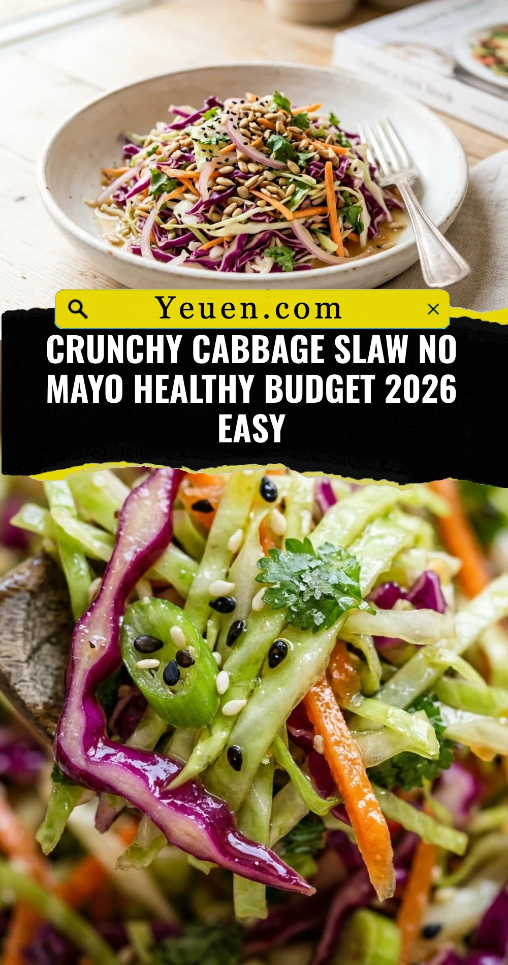Crunchy Cabbage Slaw No Mayo Healthy Budget 2026 Easy