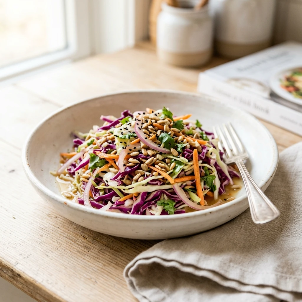 Crunchy Cabbage Slaw No Mayo Healthy Budget 2026 Easy