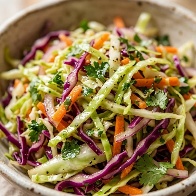 Crunchy Cabbage Slaw Vinegar No Mayo Budget 2026 Healthy Easy