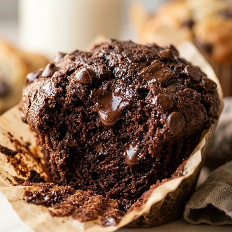 Double Chocolate Chip Muffins Bakery Style No Fail