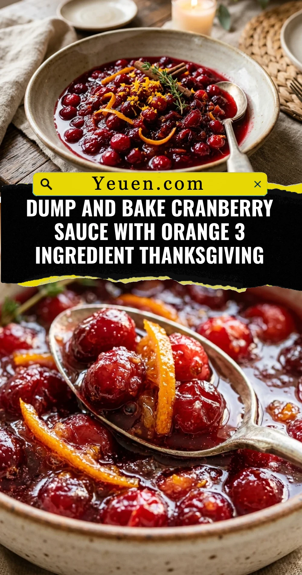 Dump And Bake Cranberry Sauce With Orange 3 Ingredient Thanksgiving