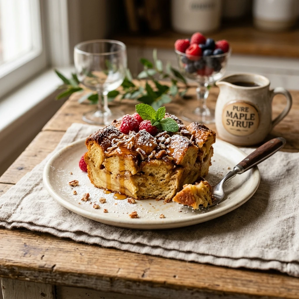 Dump And Bake French Toast Casserole 3 Ingredient No Fail