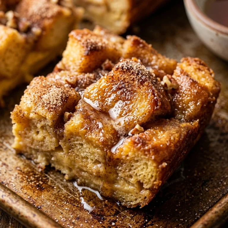 Dump And Bake French Toast Casserole Sheet Pan With Cinnamon