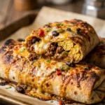 Dump And Bake Sheet Pan Burritos With Scrambled Eggs Easy
