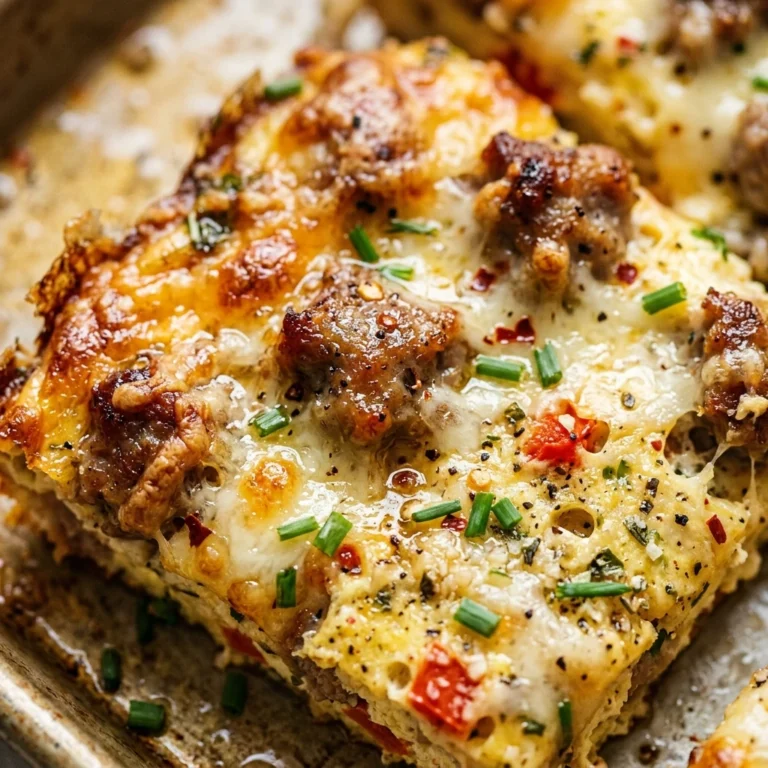 Dump And Bake Sheet Pan Eggs With Sausage And Cheese Family