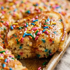Dump And Bake Sheet Pan Pancakes With Sprinkles Birthday