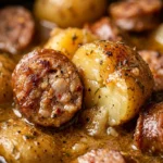Dump & Bake Slow Cooker Sausage And Potatoes 3 Ingredient