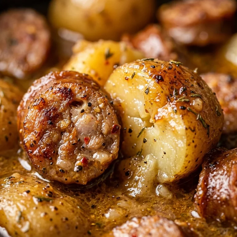 Dump & Bake Slow Cooker Sausage And Potatoes 3 Ingredient
