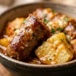 Dump & Bake Slow Cooker Sausage And Potatoes 3 Ingredient