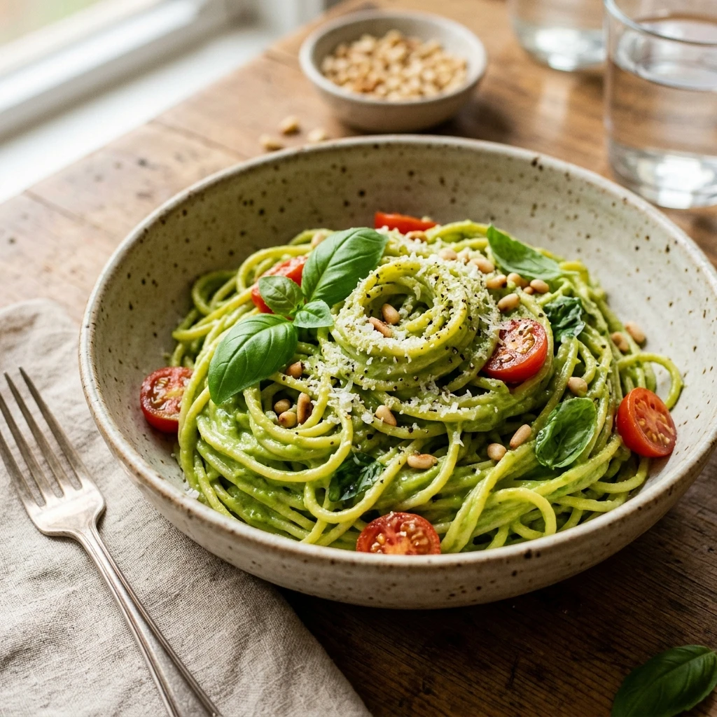 Easy Avocado Pasta Healthy 10 Minute No Cook